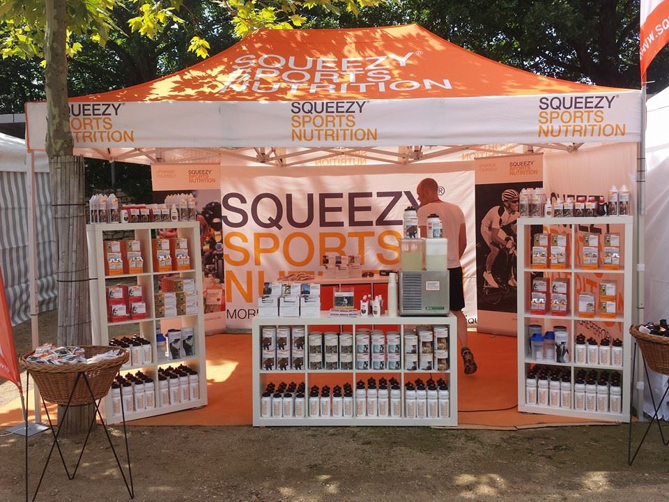 Photo: SQUEEZY booth at the Challenge Roth
