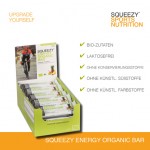 Grafik Energy Organic Bar mit Hinweisen für Lebensmittelunverträglchkeiten